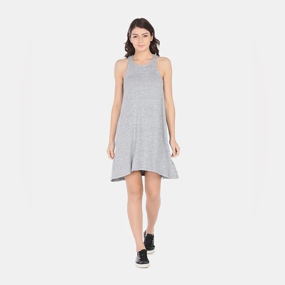 GAP Gray Softspun Knit Racerback Dress